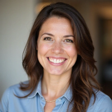 Retrato profesional de una nutricionista sonriente